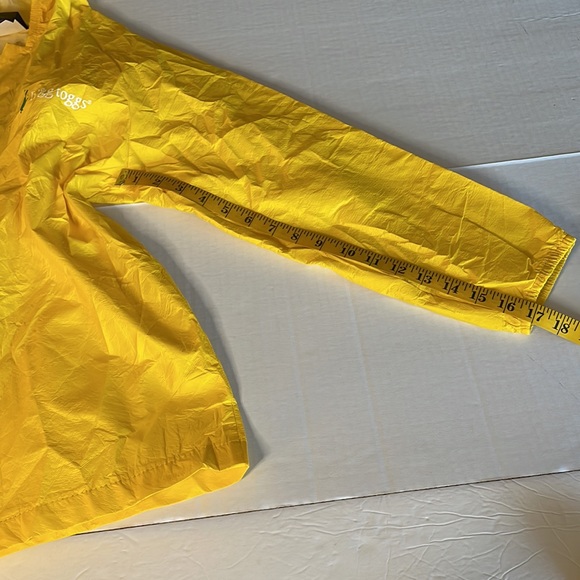 Frogg Toggs  3 pc yellow waterproof  rain suit & pouch set child size Large - Picture 14 of 16